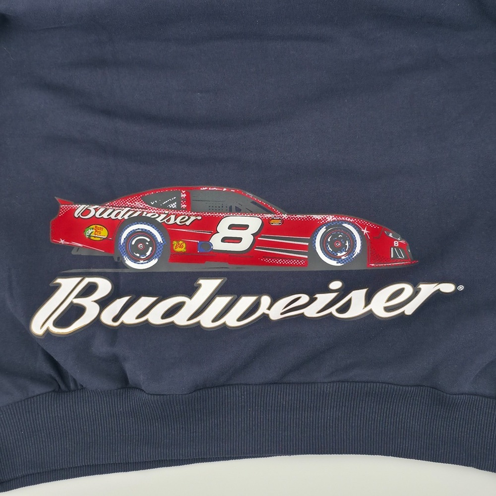 NASCAR Dale Earnhardt Jr #8 Budweiser Crewneck Sweatshirt Racing Mens Size Small - Picture 6 of 10